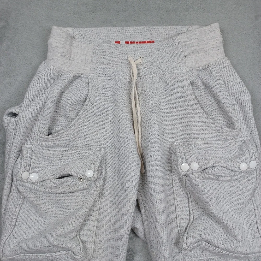 Moti Chasson Joggers Mens Small Gray‎ Drop Crotch Cargo Hip Hop Streetwear USA
